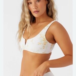 O'Neill White and Yellow Bikini Swimwear